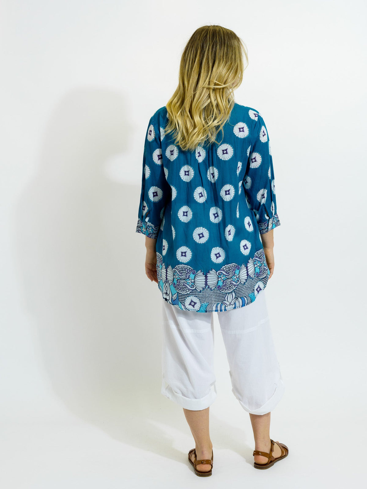 Palm Cove Top in Venetian Blue