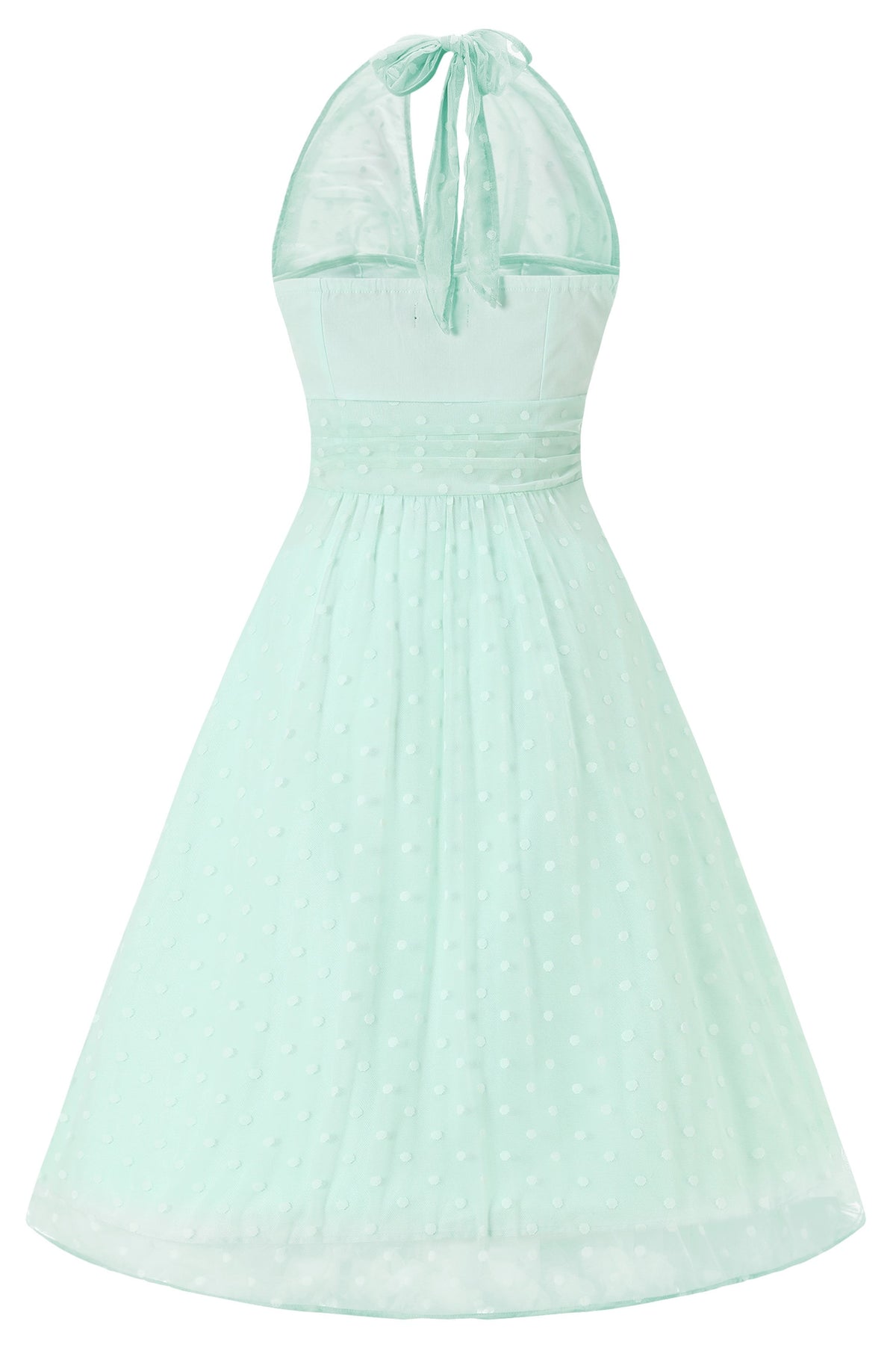 Dorothea Light Green Halter Dress