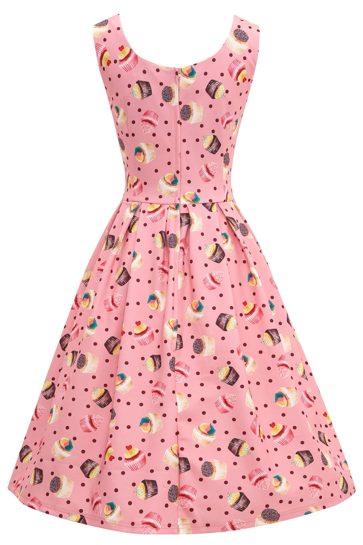 Amanda Pink Cupcake Swing Dress