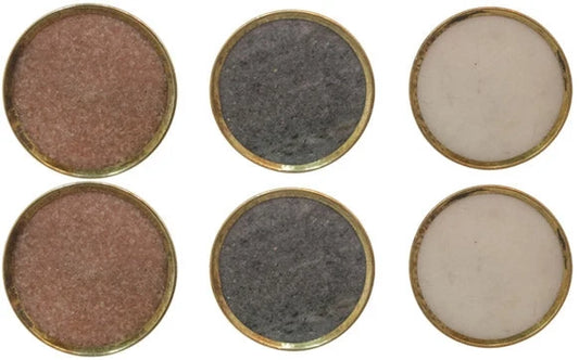 Alice Stone Brass Knobs