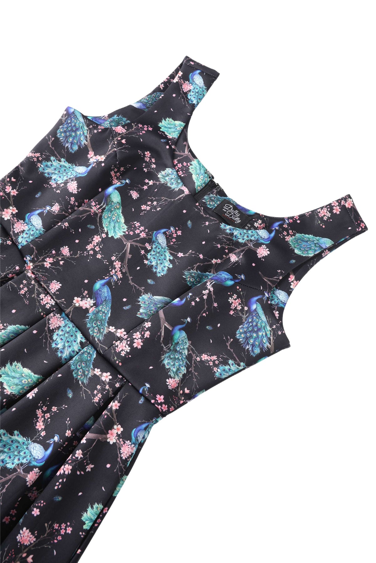 Amanda Peacock Swing Dress In Dark Blue