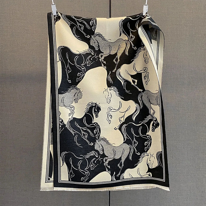 Aprilia Pashmina Scarf Black