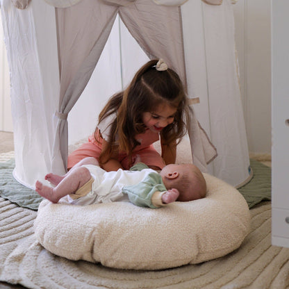 BAYLEY Teddy Boucle Cushion oatmeal