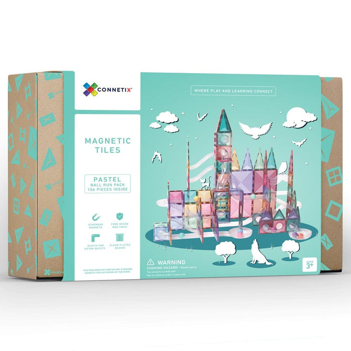 Connetix Pastel Ball Run Pack 106 Piece