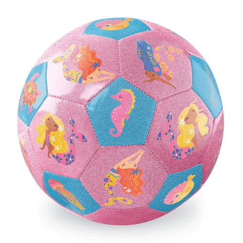 Crocodile Creek Glitter Soccer Ball - Mermaid Friends (Size 3)