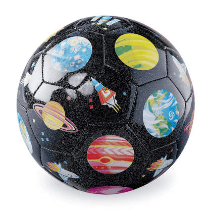 Crocodile Creek Glitter Soccer Ball - Space Exploration (Size 3)