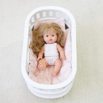 Doll Bedding - reversible Daisy