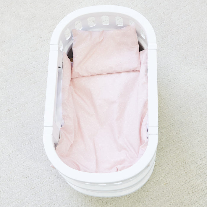Doll Bedding - reversible Daisy