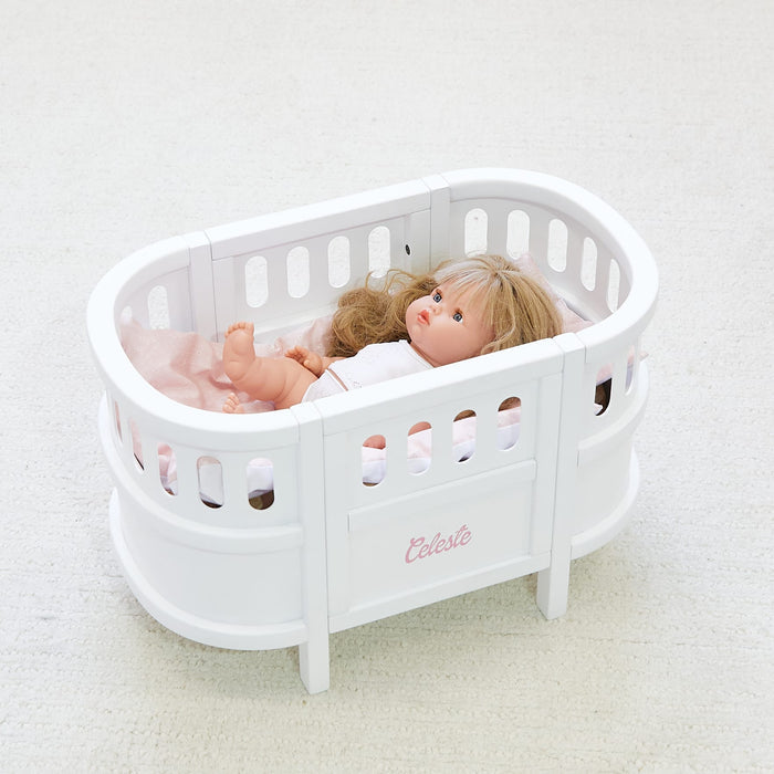Doll Bedding - reversible Daisy