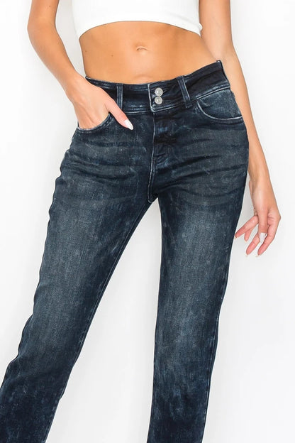 Doreen Mid Rise Cigarette Jeans