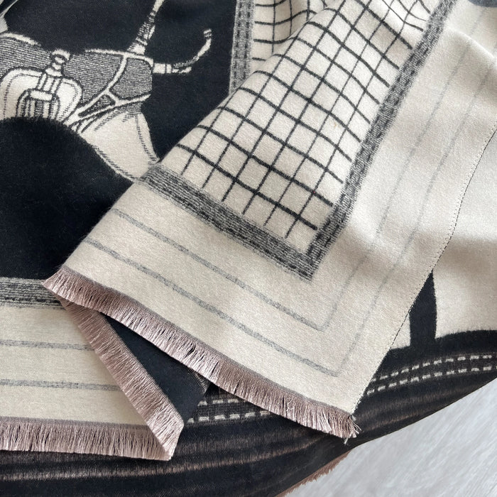 Duna Pashmina Scarf Black