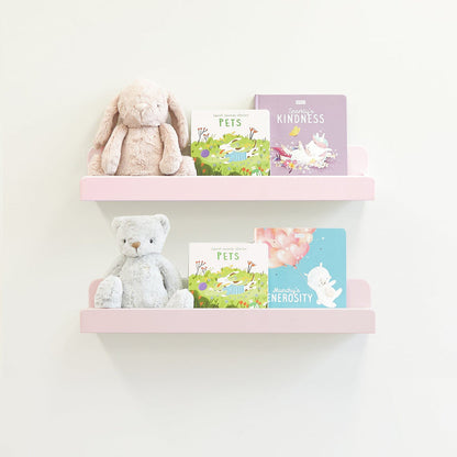 ENZO Wall Mounted Shelf - 2 Pack Soft Pink