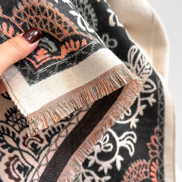 Floria Pashmina Scarf Black