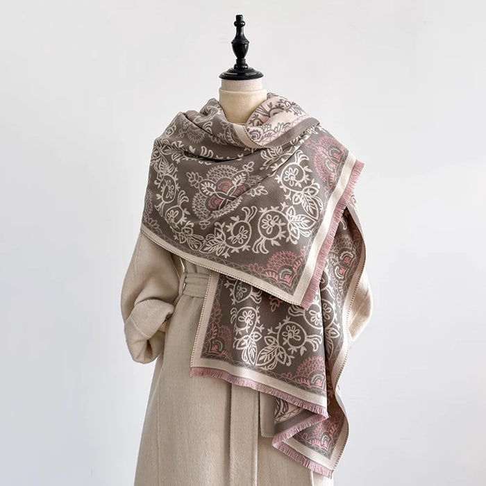 Floria Pashmina Scarf Khaki