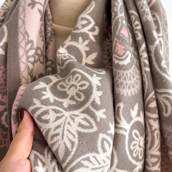 Floria Pashmina Scarf Khaki
