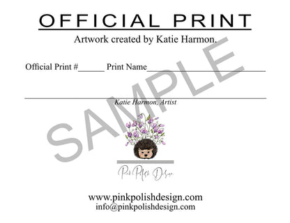 PinkPolish Design Art Prints "Tiny Sailor" Watercolor Painting: Art Print