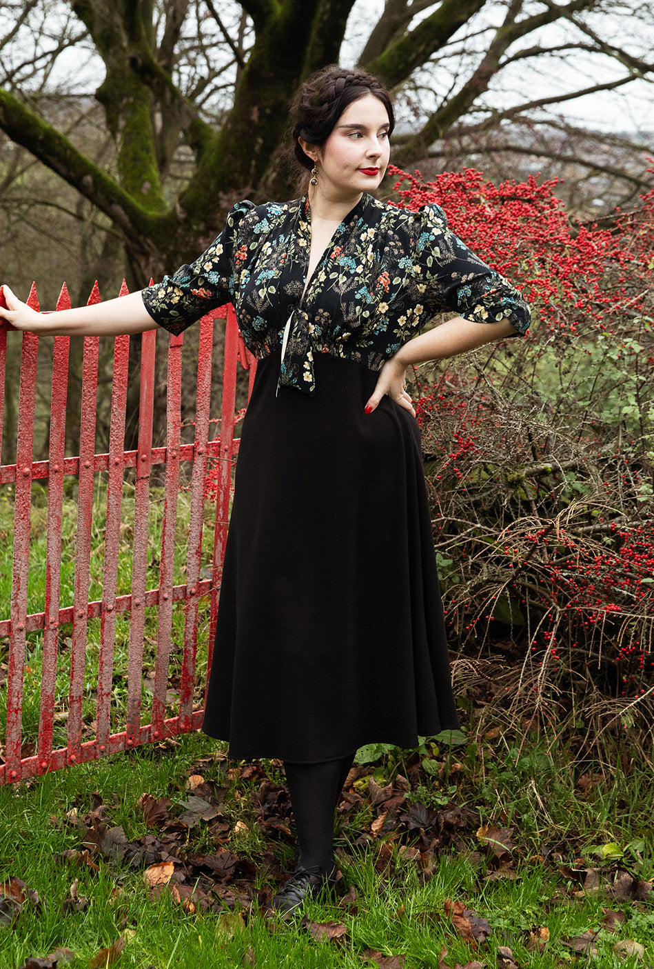 1930s Jitterbug Dress in Botanica