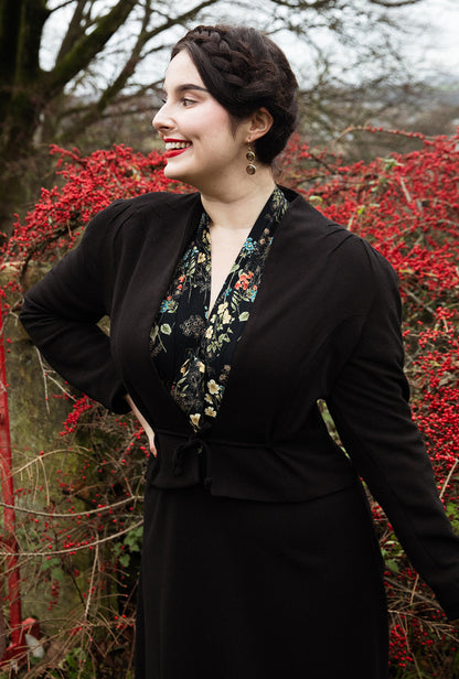 1940s Stanwyck Jacket - Black