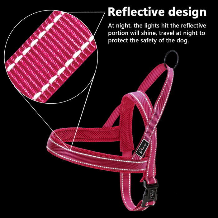 Green No Pull Reflective Harness & Leash Set - Dogs and Horses