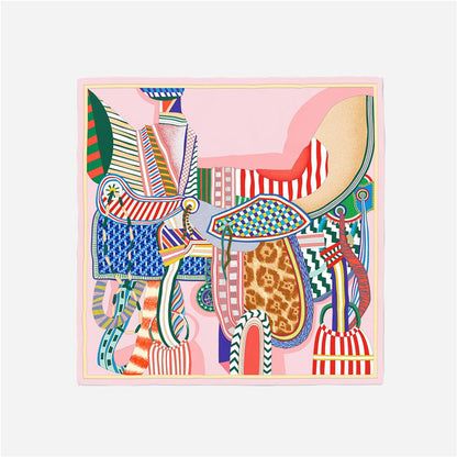 Idalia Pink Silk Scarf Small / 53cm