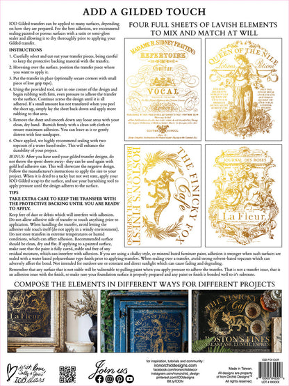IOD Curated Signage Foil Transfer 12x16 Pad