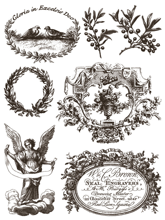 IOD Paint Inlay Gloria by Iron Orchid Designs