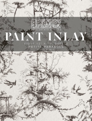 IOD Paint Inlay Petits Parasols Black by Iron Orchid Designs