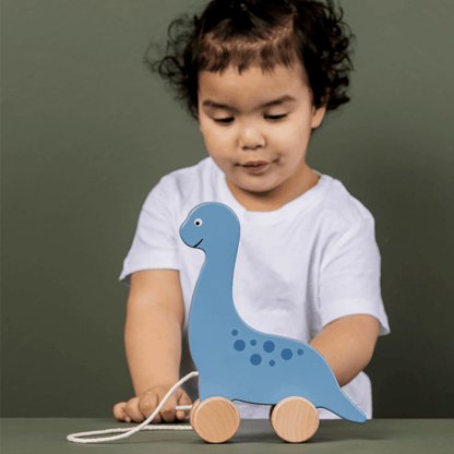 JaBaDaBaDo Pull Dino with String