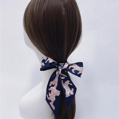 Jela Navy Twilly Skinny Scarf
