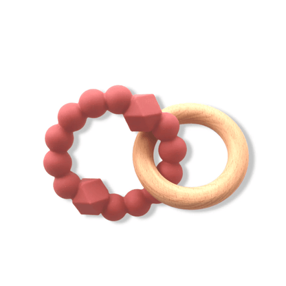 Jellystone Moon Teether Dusty Pink