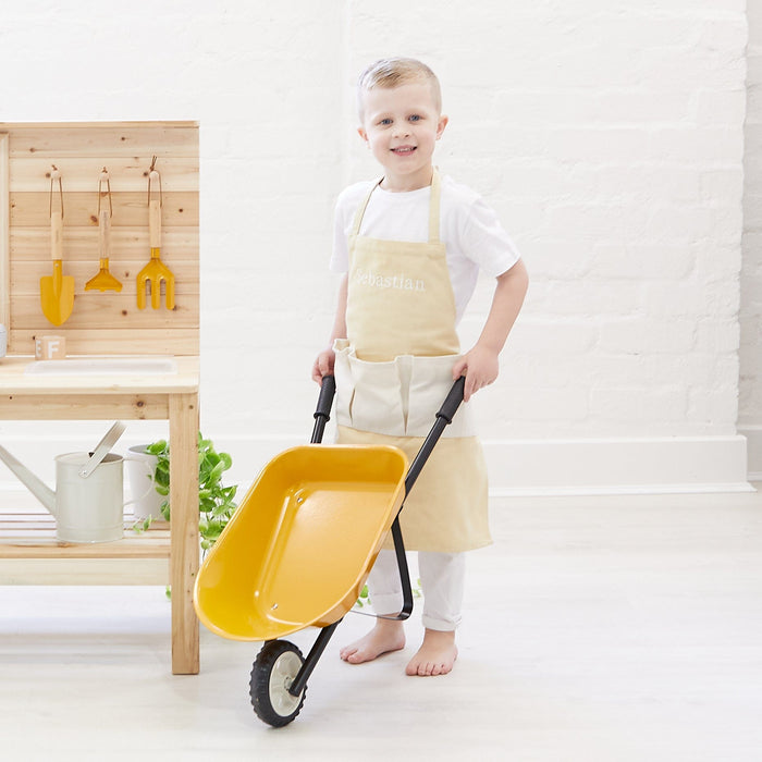 Kids Gardening Apron with Pocket Straw