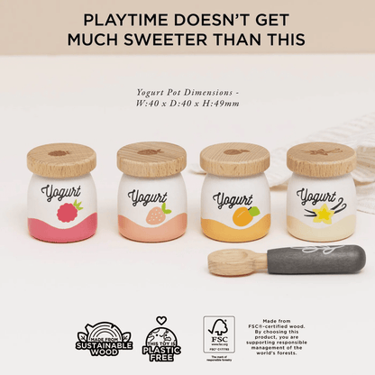 Le Toy Van Yoghurt Play Food Pack