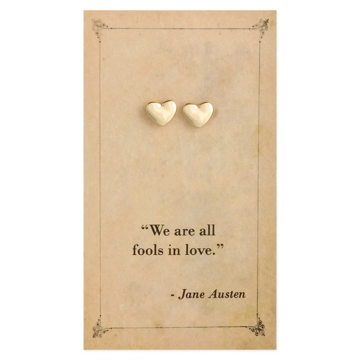 Literary Post Earrings