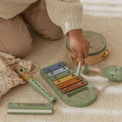 Little Dutch Safari Friends Music Set Green