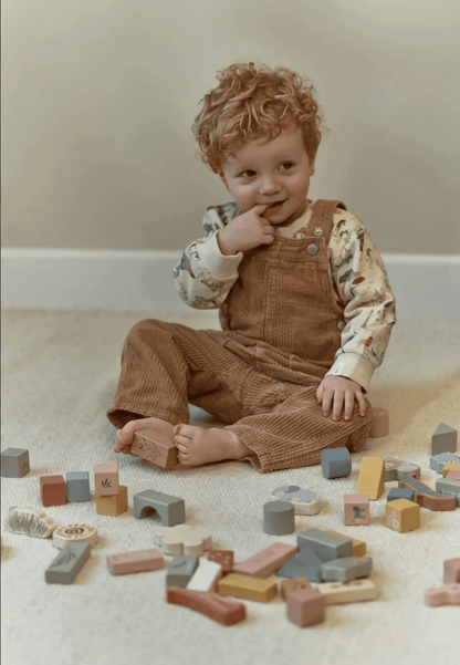 Little Dutch Safari Friends Wooden Building Blocks