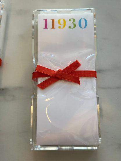 Lucite Note Pad