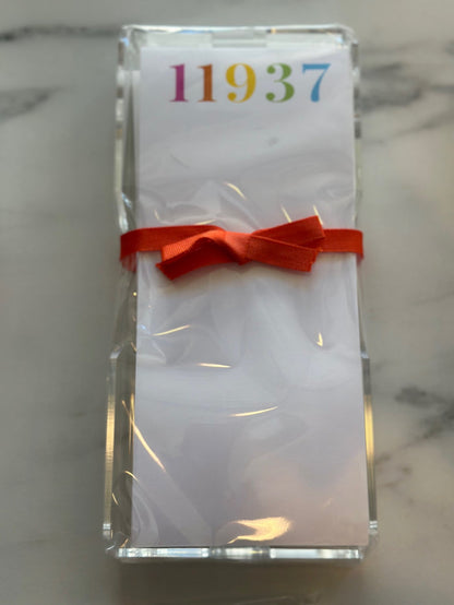 Lucite Note Pad