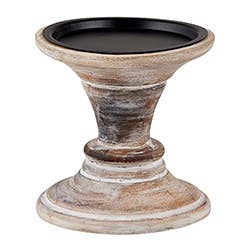 Mango Wood Candlestick Small - The Loft/ 36 Eleven