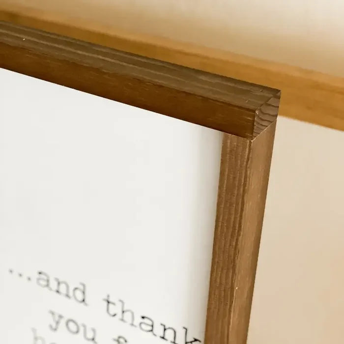 Maybe Swearing Will Help Wooden Sign