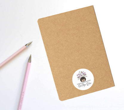 PinkPolish Design Notebook "Morel Mushroom" Fungi Inspired Notebook / Sketchbook / Journal