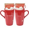 Naughty or Nice Latte Mug #1600