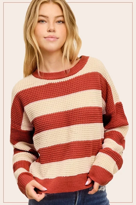 Nola Loose Fit Striped Sweater