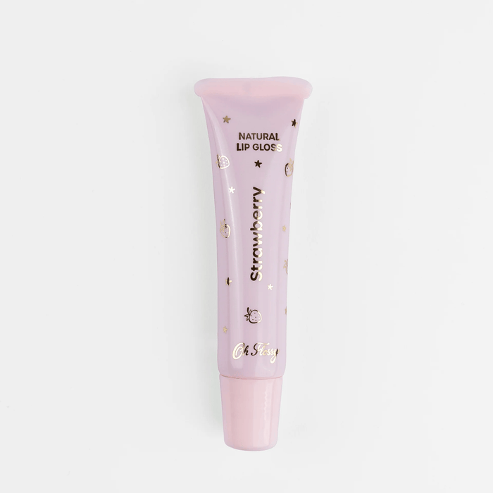 Oh Flossy Natural Lip Gloss Strawberry