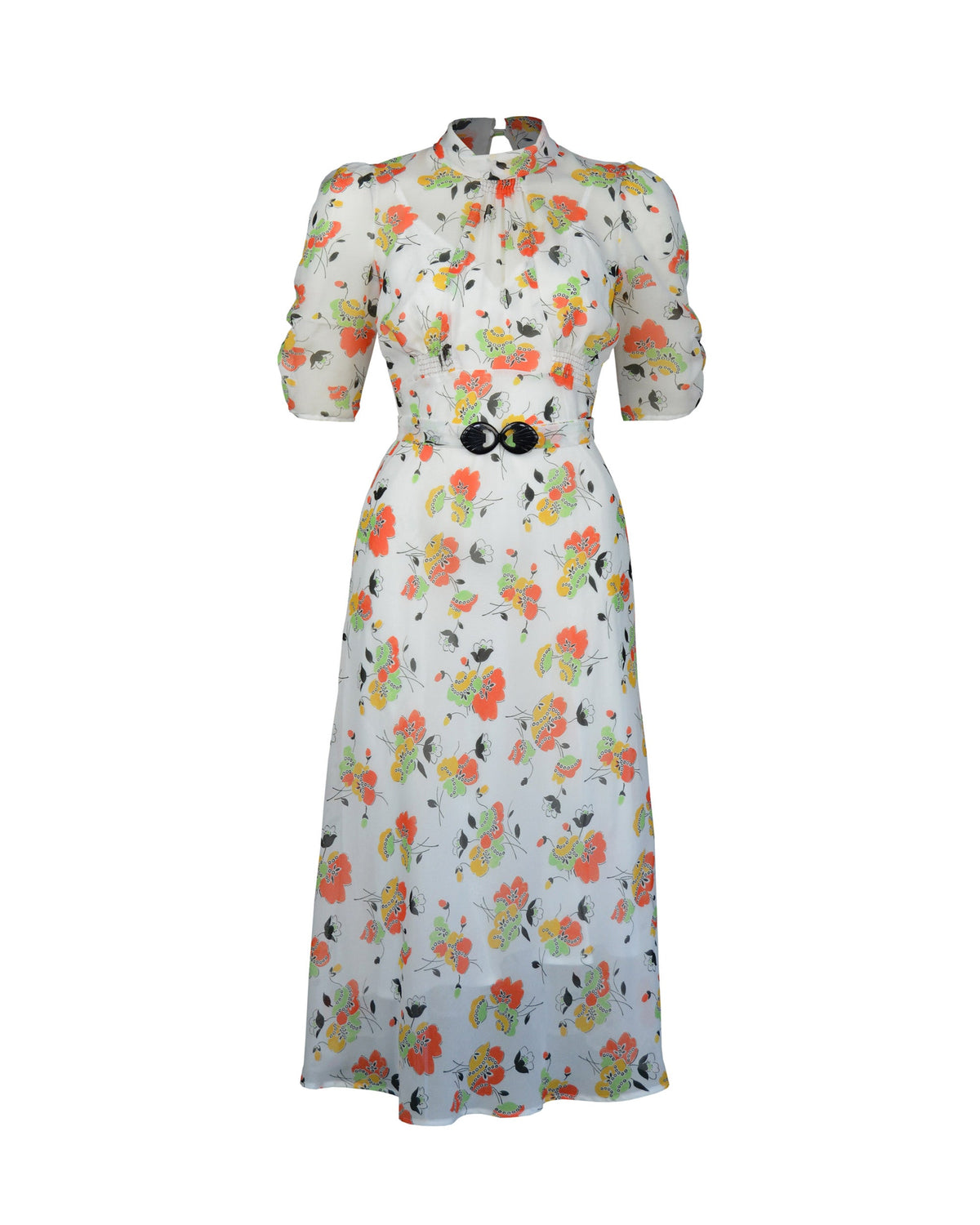 1930s Loretta Bias Dress - Golden Haze