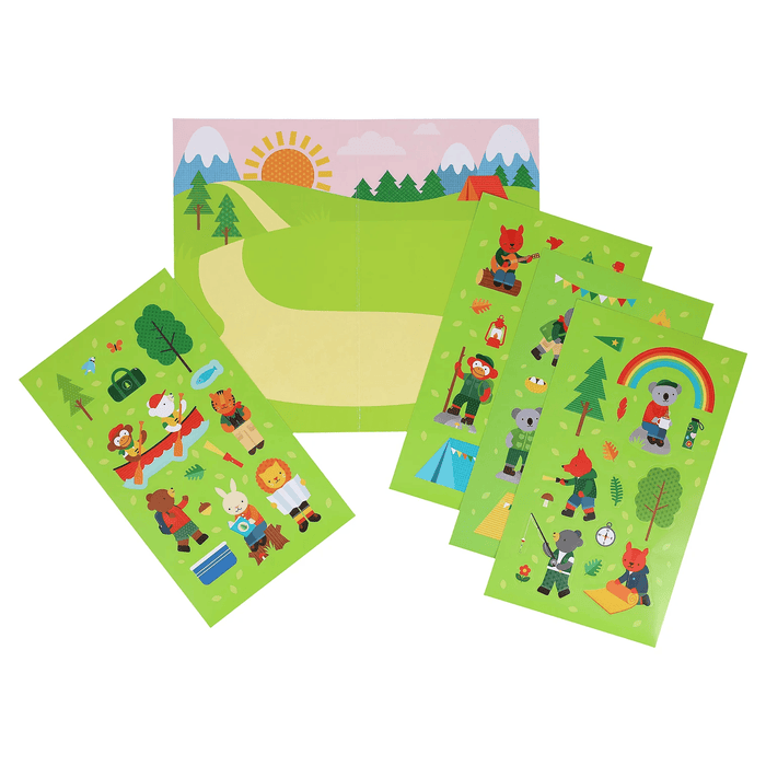 Petit Collage Mini Sticker Set: Little Campers