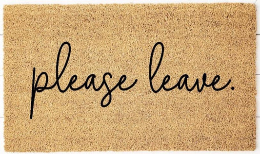 Please Leave Coir Doormats - The Loft/ 36 Eleven