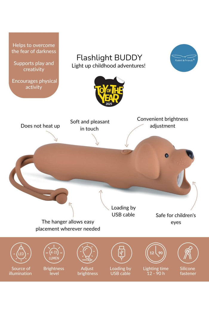 Rabbit & Friends Flashlight Dog - Buddy