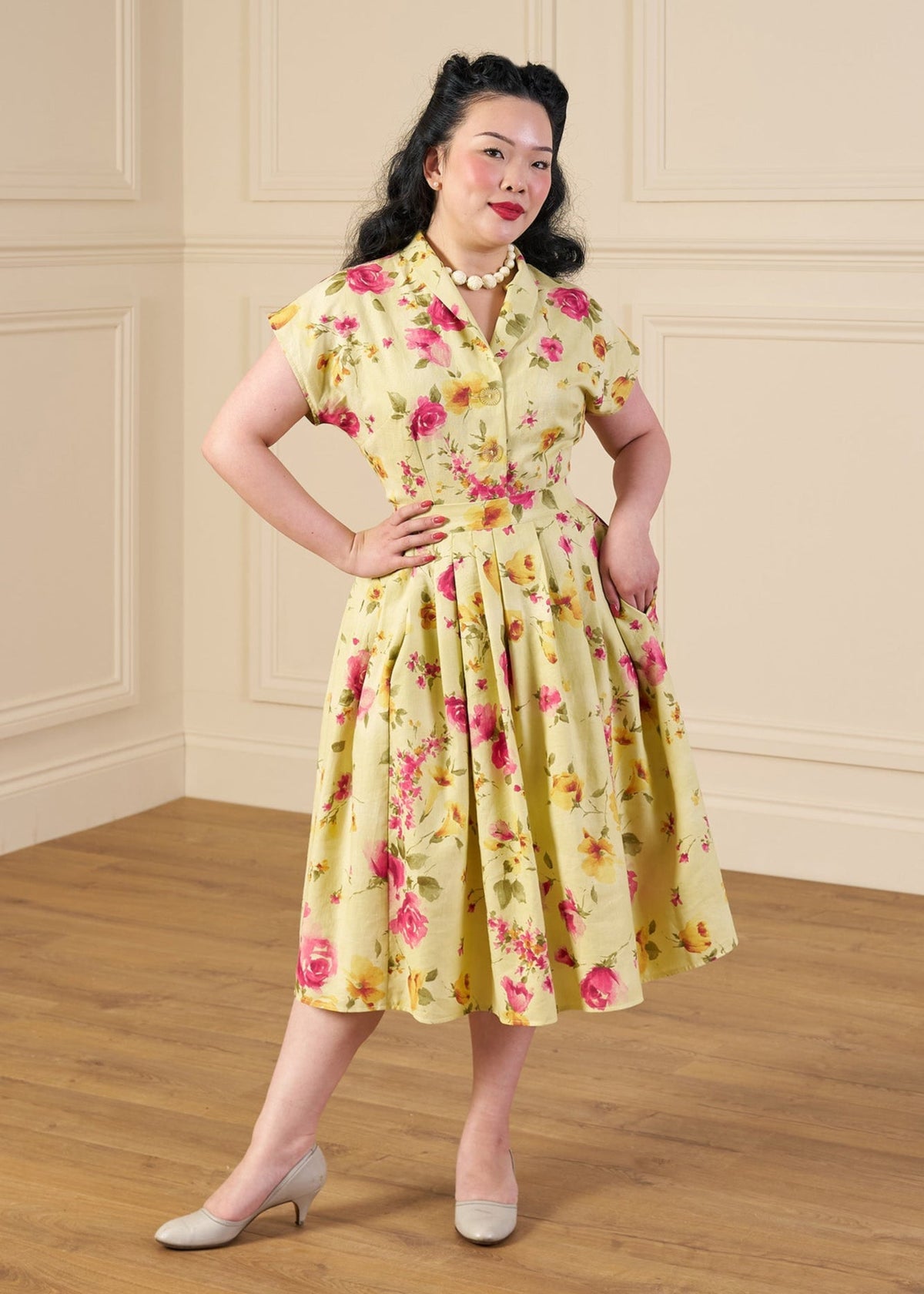 1950s Merle Blouse - Rose Garden