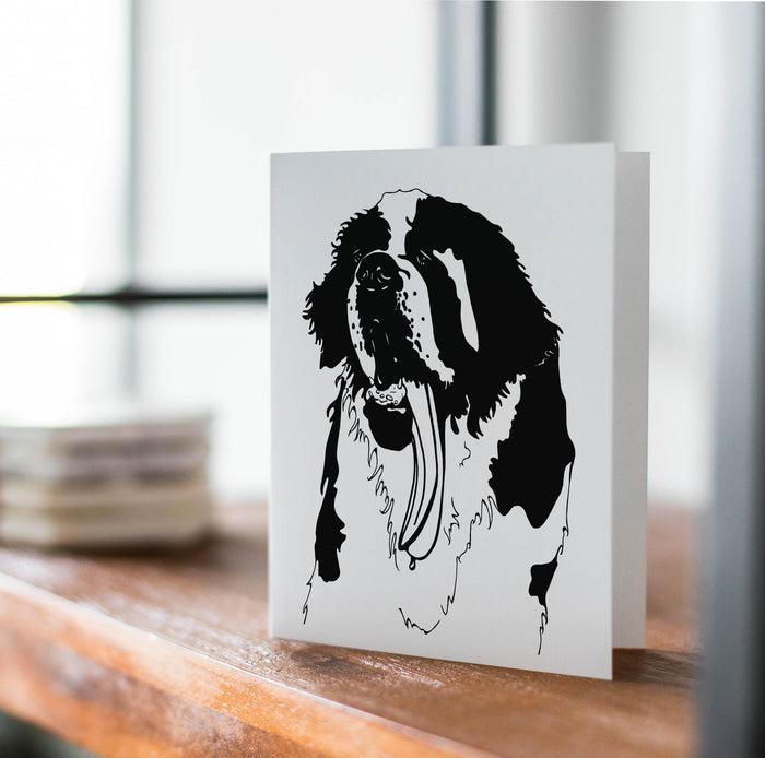 PinkPolish Design Note Cards "Saint Feeling the Heat" Handmade Notecard