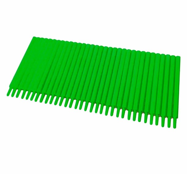 Sealing  / ID plug for 0.25cc straw, 47mm long, green, not sterile, 100/pk